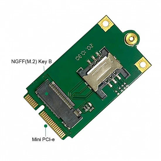 M.2 to PCIe 4G/5G Adapter with SIM Card Slot for Quectel/Fibocom [4230]